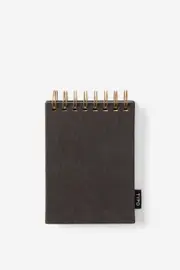 [Typo] Typo - A6 Spiral Sketch Book - Black SOLID BLACK