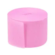 Pastel Pink Crepe Paper Streamer Roll 25m