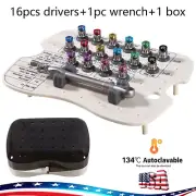 Dental Implant Screwdriver Torque Wrench Ratchet Latch Driver Manual Adapter