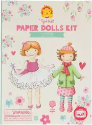 Tiger Tribe Paper Dolls Kit, Vintage Arts and Crafts