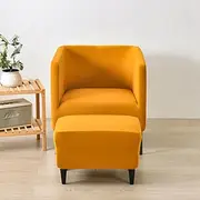 Stretch Square Tub Covers Chair Burgundy Slipcover Sofa Cover Furniture Protector High Stretch 1 Piece Sofa Chair Covers for Living Room Durable Spandex Fabric