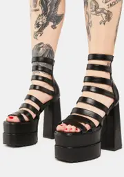 [Lamoda] Double Tap Platform Sandals