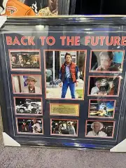 Michael J Fox,- Marty McFly Back to The Future Signed Collage presented superbly