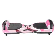 Pink-camouflage Bluetooth Self Balancing Electric Scooter Kids Flash Wheel Hoverboard Skateboard