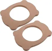 GLEAVI 1 Pair Car Speaker Spacer Rings: Subwoofer Installation Mounting Adapter - 6.5 Inch Speaker Baffle for Auto Vehicle Suv Trucks