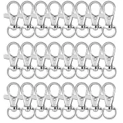 60Pcs Key Chain Clip Hooks Swivel Clasps Lanyard Snap Hook Lobster Claw Clasp...