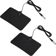 Mellisso 2X Flat HD Digital Indoor Zoom TV Antenna HDTV 50 Mile Range TVFox VHF UHF DVB