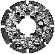 XYWHPGV 24 LEDs 850nm IR Infrared Board 90 Degree Round Plate IR Illuminator Board Bulb for CCTV Security Camera(4e556 36e64 bd1aa bced6 9da0f b5f49
