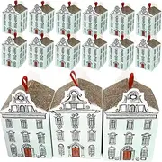 WRITWAA 20Pcs House Shaped Wedding Candy Boxes Creative Goodie Boxes for Party Treats Unique Paper Packaging for Sweets Snacks for Celebrations Gifting