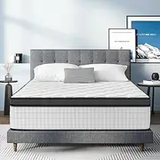 [QUENSIYE] Full Mattress, 10 Inch Ultra Comfort Hybrid Mattress Full Size, Foam Mattress with Independent Pocket Springs Mattress in a Box Pressure Relief & Supportive, Firm