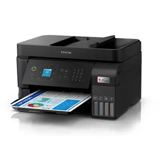 【公司貨】EPSON L5590 雙網傳真智慧遙控連續供墨複合機+T00V100~400四色墨水一組