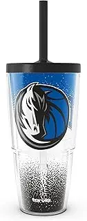 Tervis NBA Dallas Mavericks - Defend Made in USA Double Walled Insulated Tumbler Travel Cup Keeps Drinks Cold & Hot, 24oz with Straw Lid, Classic