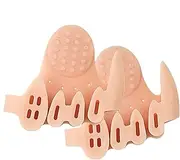 Nuhjytgf Orthopedic Toe Separators - Five-Hole Foot Separators - Thickened Foot Corrector, Arch Massage Half-Size Mat For Women Male