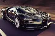 Bugatti Chiron, 2017, Black, Super car Poster