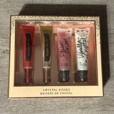 Victoria's Secret Shimmer & Shine Lip Gloss Gift Set Plum Me Up + Flavored Gloss