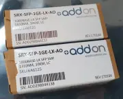 Pair of Addon SRX-SFP-1GE-LX-A0 1000Base-LX SFP SMF Transceivers *NEW*
