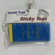 TUMBL TRAK Sticky Toes Unisex Shoe Insert Blue for Ball of Foot Training NEW L