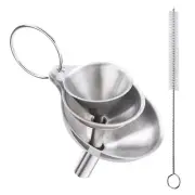 Kit Stainless Steel Kitchen Funnel Set Small Bottle Convenient Child