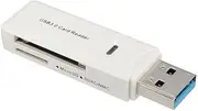 AIMALL 2-in-1 USB 3.0 Memory Card Reader, High-Speed SD/SDHC/SDXC and MicroSD/TF Card Writer Adapter, Compatible with Windows and Mac