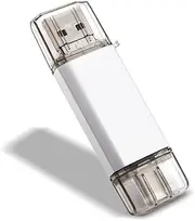 OTG HUB Type-C Memory Stick Faster and Safer (64GB, Silver)