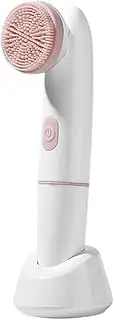 Electric Facial Cleansing Brush, Ultrasonic Skin Cleanser, Deep Pore Scrubber, Rechargeable Design, Double Brush, 16x3cm, For Daily Use