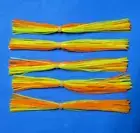 5 silicone Skirt CHART/ORANGE #5-9368 Lure Spinnerbait Buzz jig Bass Tackle