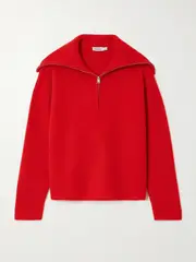 [SIMKHAI] SIMKHAI - Landry Ribbed Cashmere Sweater - Red - x small x small Red