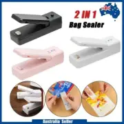 Portable Mini Heat Sealing Machine Plastic Bag Food Heat Sealer USB Rechargeable