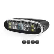 Car Wireless Solar TPMS LCD Tire Pressure Monitoring System W/4 External Sensors (for: Volkswagen)