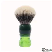 Shaving Brush - Maggard Razors Green Handle 2-Band Badger Shaving Brush, 24mm