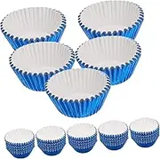 PHENOFICE 100pcs Rainbow Cupcake Liners Thicken Baking Cups for Muffins Oil Resistant Paper Cases for Desserts Parties Weddings Birthdays and Celebrations