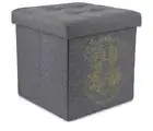 Grey Yellow Harry Potter Hogwart Gryffindor Storage Cube Ottoman Sturdy Box 15"