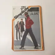 Simplicity 9780 Size 14 Misses' Skirt Straight-Leg Pants Shirt Reversible Jacket