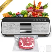 Professional Food Vacuum Sealer 85KPA 300Mm Seal Dry Wet Sous Vide 15 Bags
