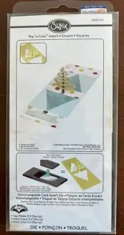 Sizzix Pop ‘n Cuts Insert Die Tree, Ribbon 3-D (Pop Up) Christmas Card/ Crafting