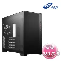 在飛比找momo購物網優惠-【FSP 全漢】CMT580{黑} E-ATX 電腦機殼(顯