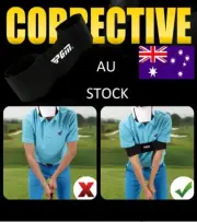Golf Swing Trainer Stretchy Beginner Arm Band Practice Swing Training Aid