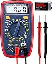 AstroAI Digital Multimeter Tester 2000 Counts with DC AC Voltmeter and Ohm Volt Amp Meter; Measures Voltage, Current, Resistance, Continuity and Diode