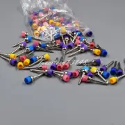Dental Nylon Latch Flat Bowl Buffing Polisher Prophy Cup Bowl Brush Multi-color