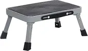 Folding Step Stool Caravan Steps Non-Slip Safe Sturdy Steel Large Step up Platform Kitchen Stools for Kids Adults Holds up to 100kg
