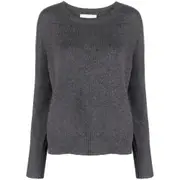 [Lisa Yang] Lisa Yang Mila Ribbed Cashmere Jumper II NUMERIC GREY
