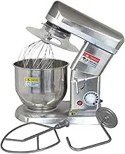 Commercial Food Mixer with Dough Hook,5L/7L/10L 300W/500W Stainless Steel Stand Mixer,Pizza Bakery Multifunction Blender,3 Speed Electric Dough Mixer for Bread Cake Hook Beater Whisk,7L