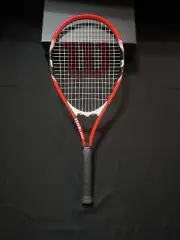 Wilson Roger Federer Tennis Racquet 27" Grip 4 3/8" Stop Shock Neon Orange NEW