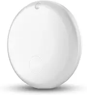 Mini Air Tags Smart Tracker Work with Apple Find My (iOS Only) 1-Pack White, IP67 Waterproof, Keys Finder and Item Locator for Keys, Bags,Luggage and More (Not for Android)