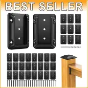 Sturdy Deck Railing Connectors for Wood Posts - Included 420 Rust-Proof Screws