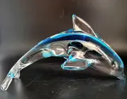 ArtcGlass Dolphin Statue Creative Decoration Crafts Ornaments Fish Tank