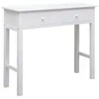 Classic Console Table Hall Living Room Furniture Wooden 2-Drawer Sideboard White