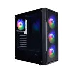 【S03 筑蒂資訊】德隆 TELON YAMA 追光 RGB 電腦機殼 顯卡330MM 下置POWER 定光風扇 黑色