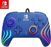 Official Switch Afterglow Wave Wired Controller - Blue