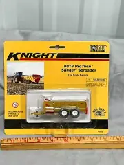 Knight 8018 ProTwin Slinger Manure Spreader 1:64 Norscot NIP Yellow before Kuhn